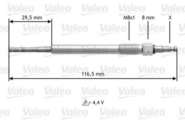 VALEO 345147 Glow Plug